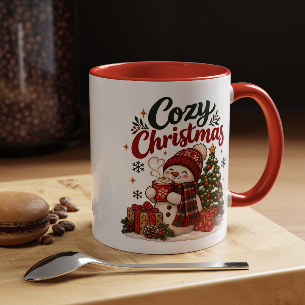 Cozy Christmas Snowman Coffee Mug