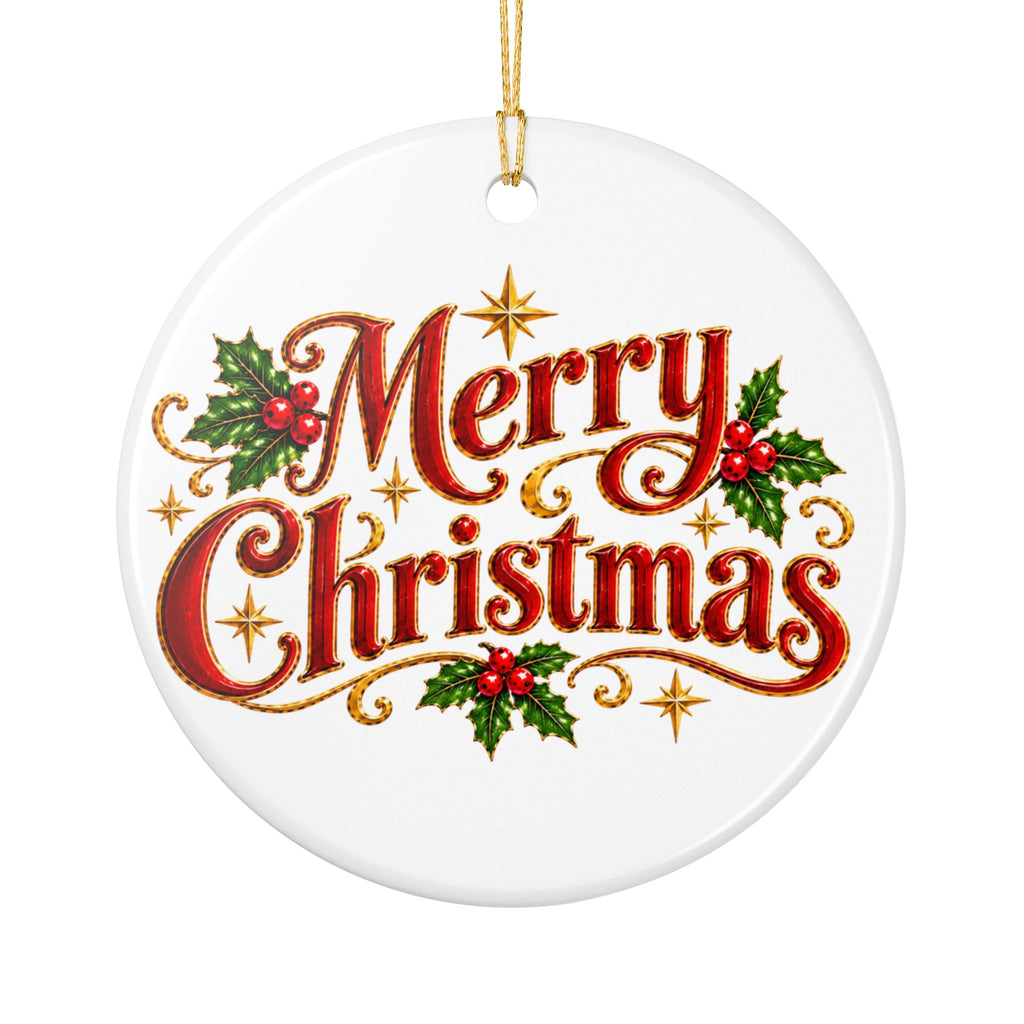 Personalized Cardinal Christmas Ornament 2026 - Premium Double-Sided Ceramic Holiday Decor