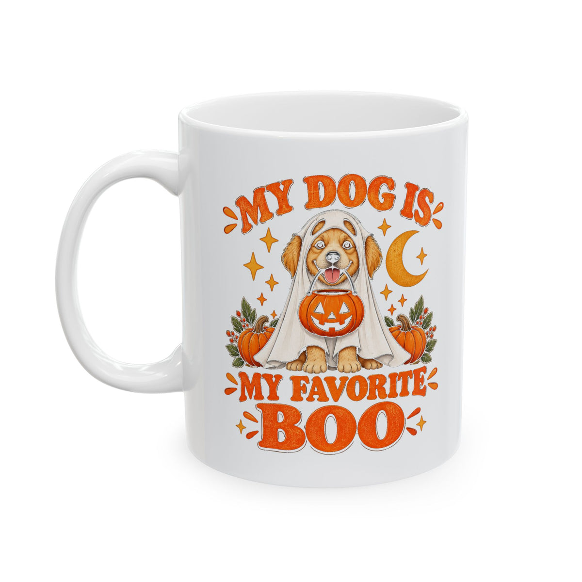 My Dog Is My Favorite Boo Mug | Cute Ghost Dog Halloween Cup