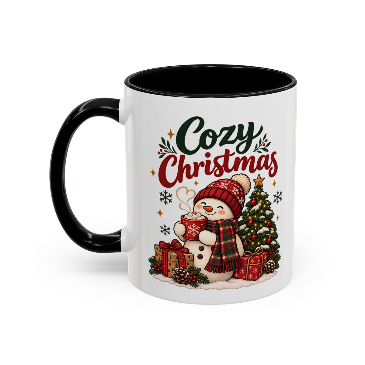 Cozy Christmas Snowman Coffee Mug