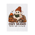 Cozy Season Ghost Blanket - Cute Fall Book Lover Gift