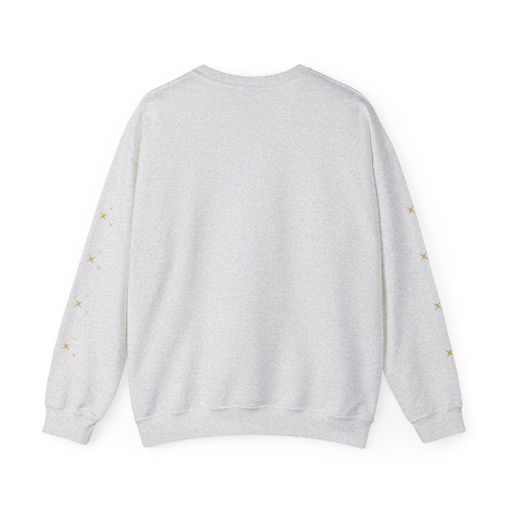 Ghost Reader Sweatshirt — Cute Bookworm Ghost on Stacked Books with Coffee