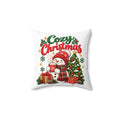 Cozy Christmas Snowman Throw Pillow, Double-Sided Holiday Cushion, Festive Christmas Home Decor, Pillow Insert Included