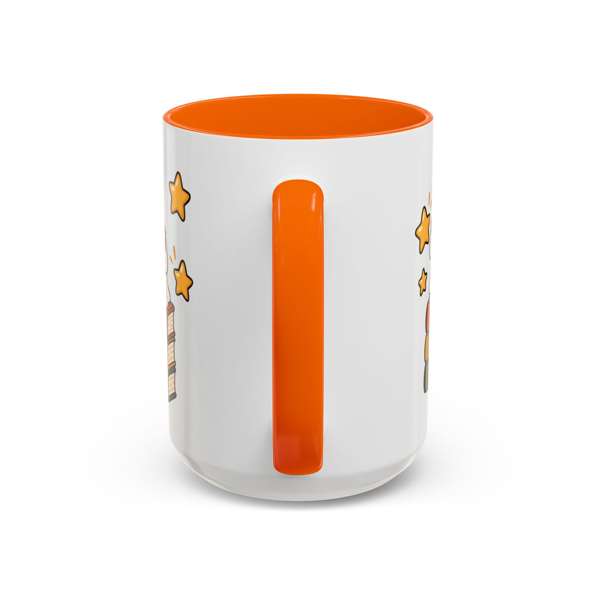 Reading Ghost Coffee Mug — Cute Halloween Book Lover Accent Mug 11oz / 15oz