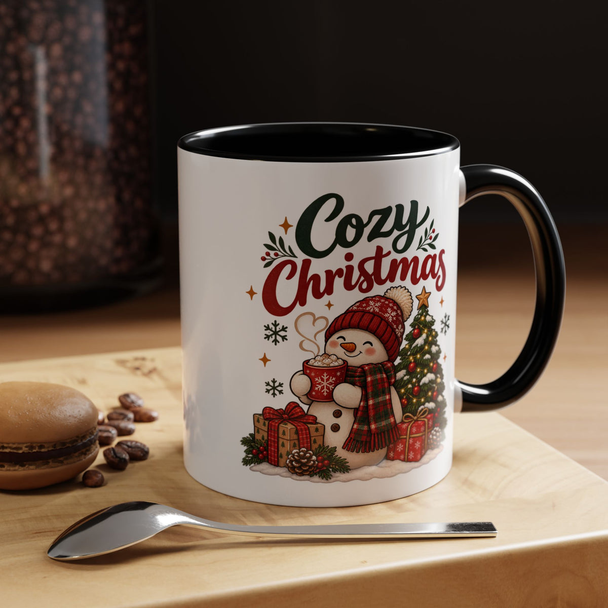 Cozy Christmas Snowman Coffee Mug
