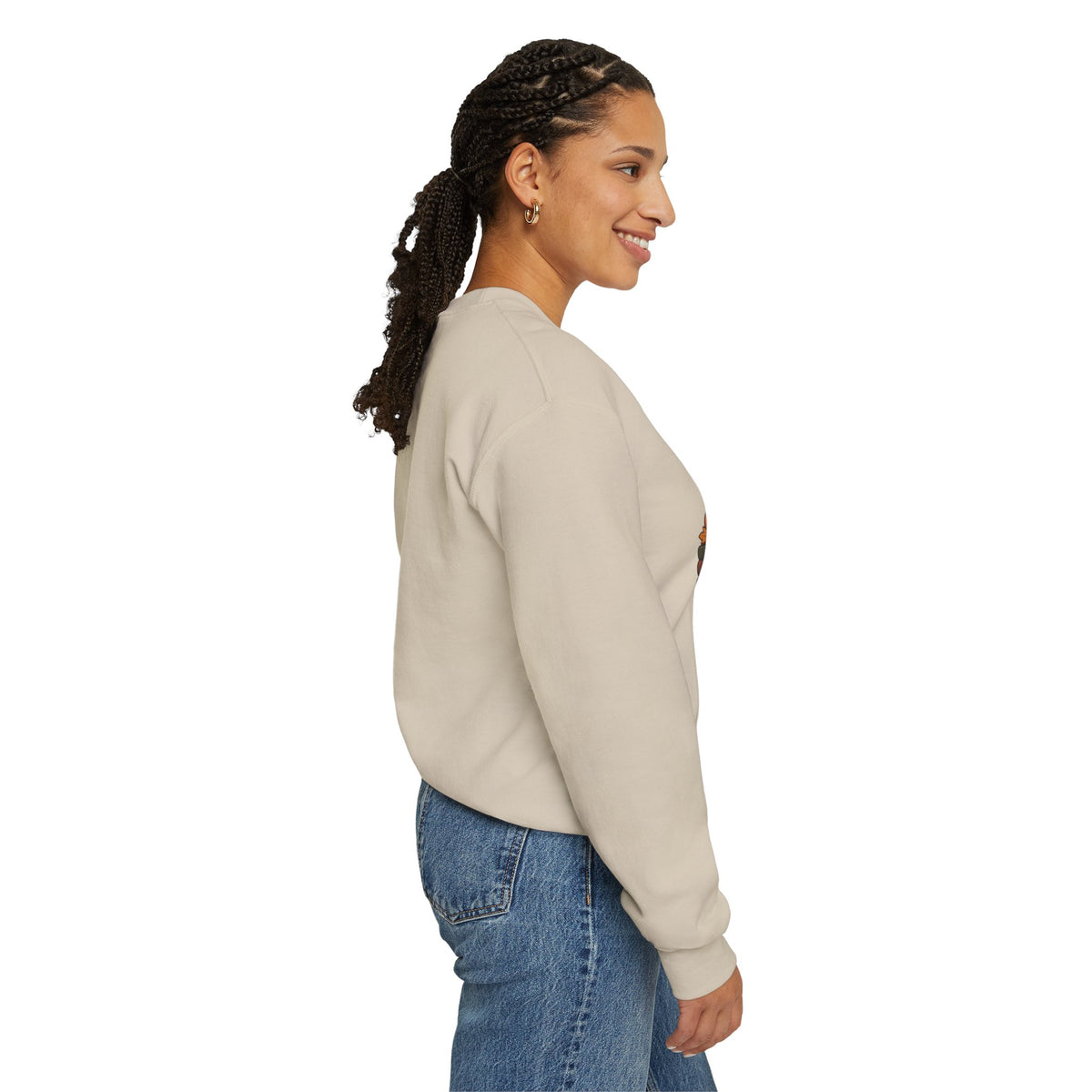 Cozy Season Sweatshirt — Cute Ghost with Books, Coffee & Warm Vibes