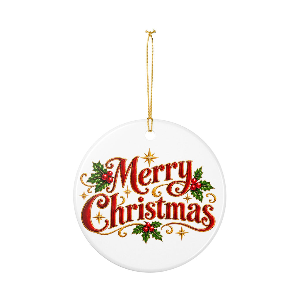 Personalized Cardinal Christmas Ornament 2026 - Premium Double-Sided Ceramic Holiday Decor