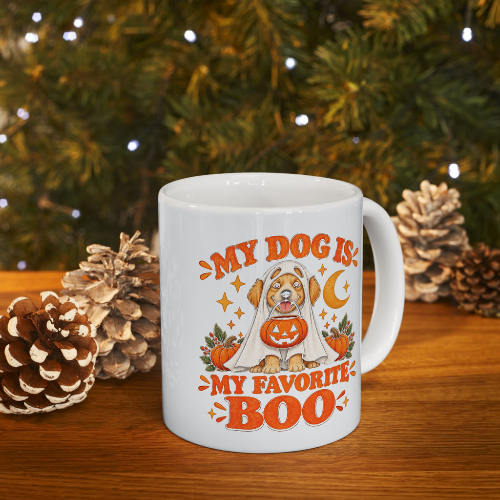 My Dog Is My Favorite Boo Mug | Cute Ghost Dog Halloween Cup