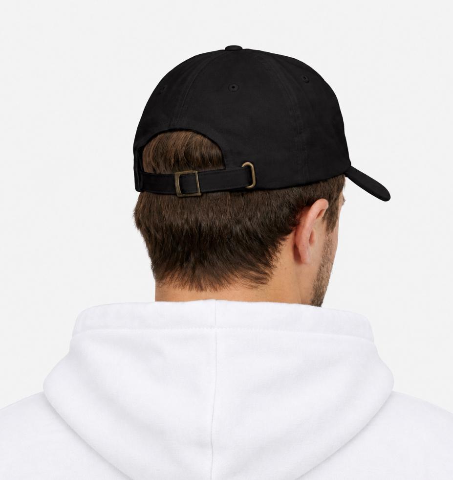 Bookish Owl Dad Cap — Cute Reading Hat with Owl on Stacked Books