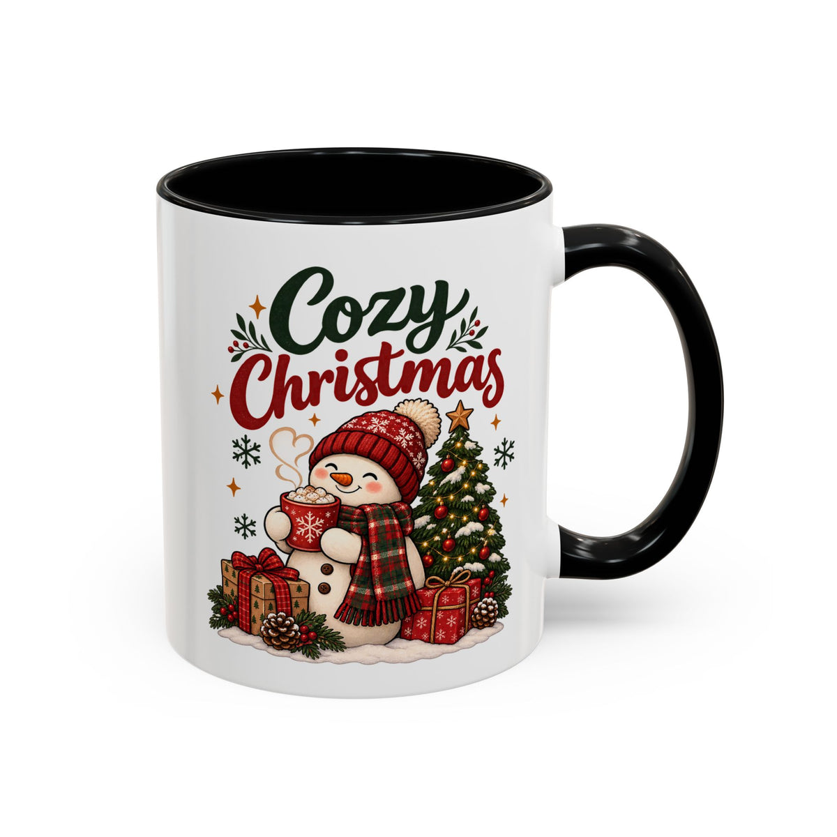 Cozy Christmas Snowman Coffee Mug