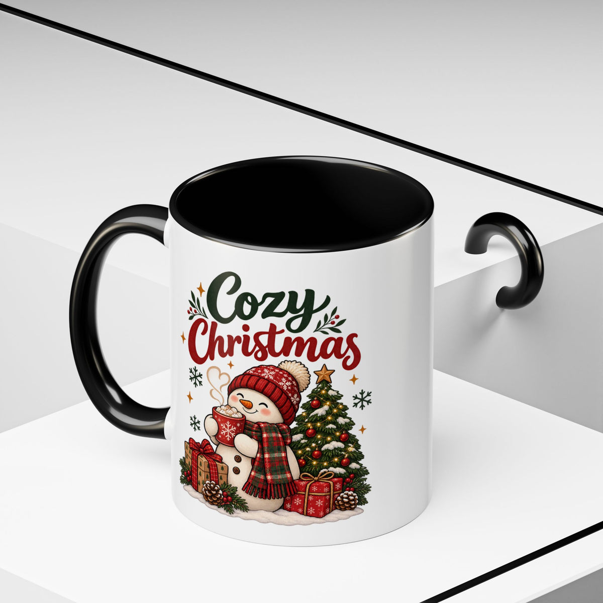 Cozy Christmas Snowman Coffee Mug