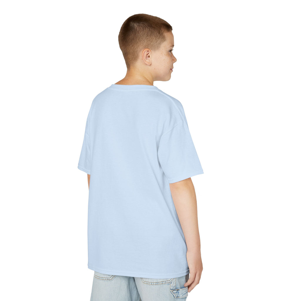 Kids Tee — "Cozy Season" Cute Ghost with Books & Pumpkin Fall Shirt