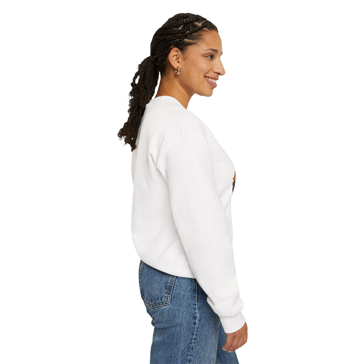 Cozy Season Sweatshirt — Cute Ghost with Books, Coffee & Warm Vibes