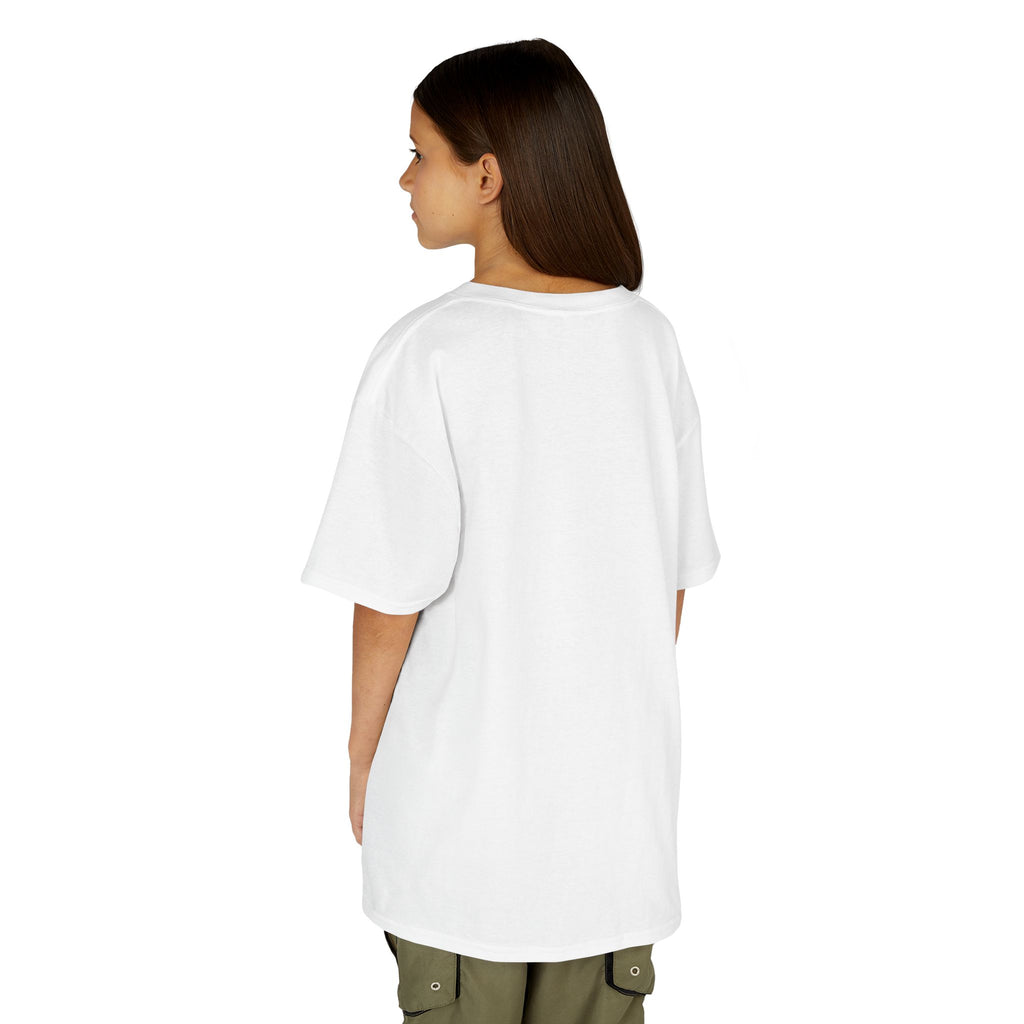 Kids Tee — "Cozy Season" Cute Ghost with Books & Pumpkin Fall Shirt