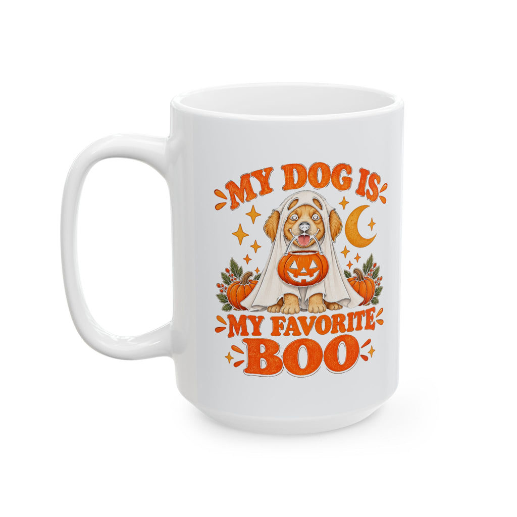My Dog Is My Favorite Boo Mug | Cute Ghost Dog Halloween Cup