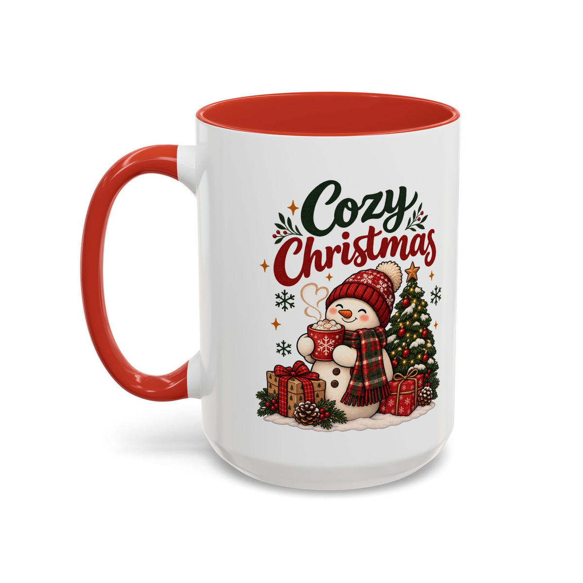 Cozy Christmas Snowman Coffee Mug