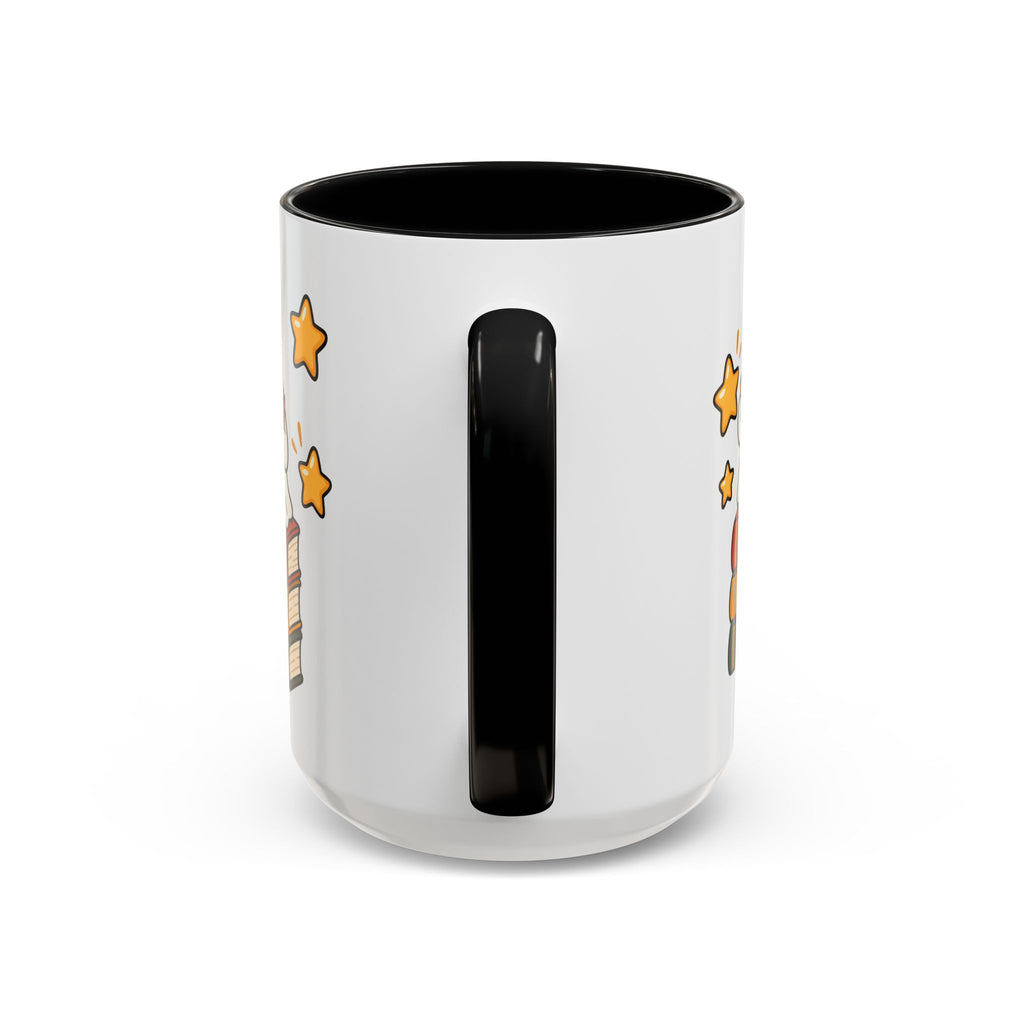 Reading Ghost Coffee Mug — Cute Halloween Book Lover Accent Mug 11oz / 15oz