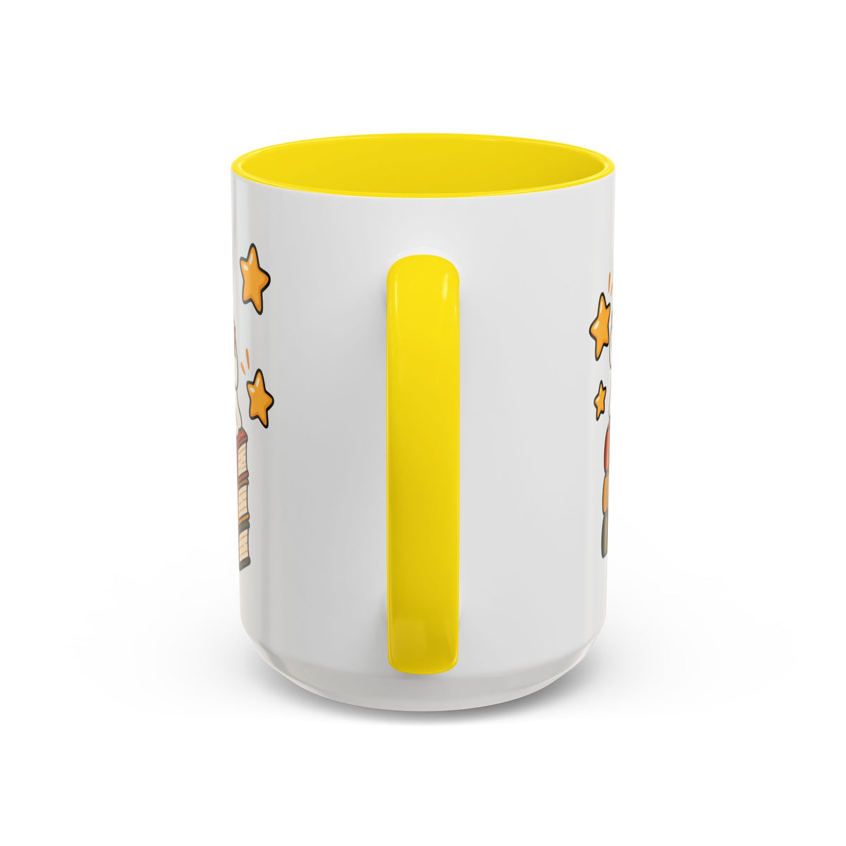 Reading Ghost Coffee Mug — Cute Halloween Book Lover Accent Mug 11oz / 15oz