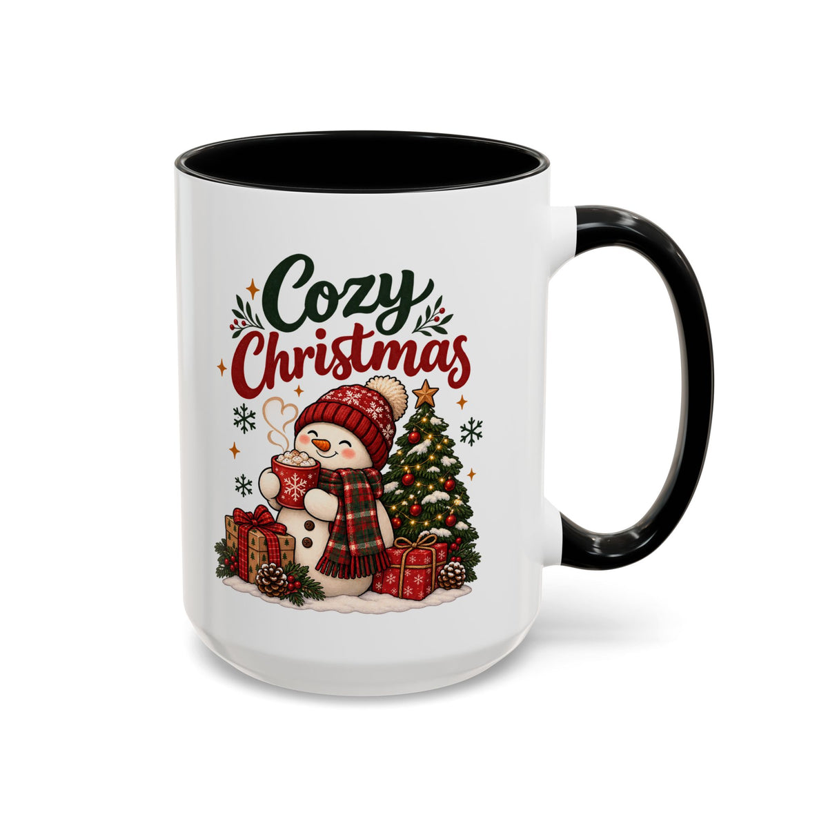 Cozy Christmas Snowman Coffee Mug