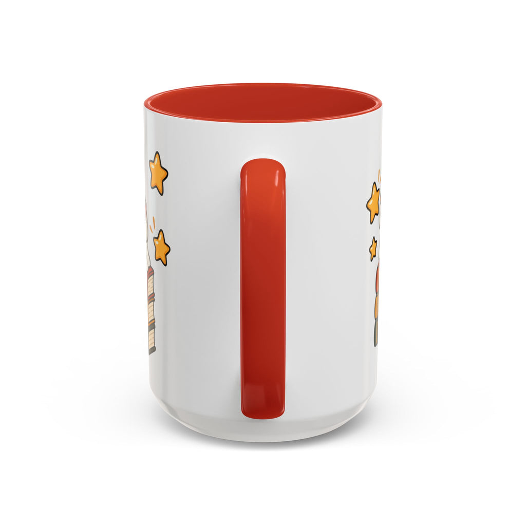 Reading Ghost Coffee Mug — Cute Halloween Book Lover Accent Mug 11oz / 15oz