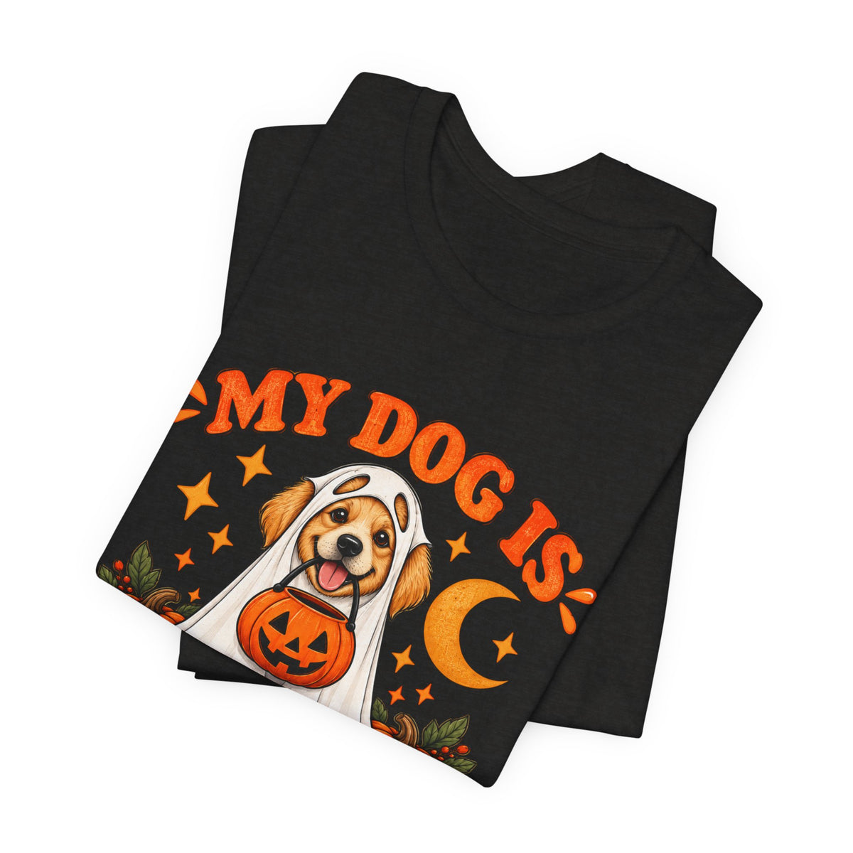 Unisex My Dog Is My Favorite Boo Shirt | Cute Ghost Dog Halloween Tee -